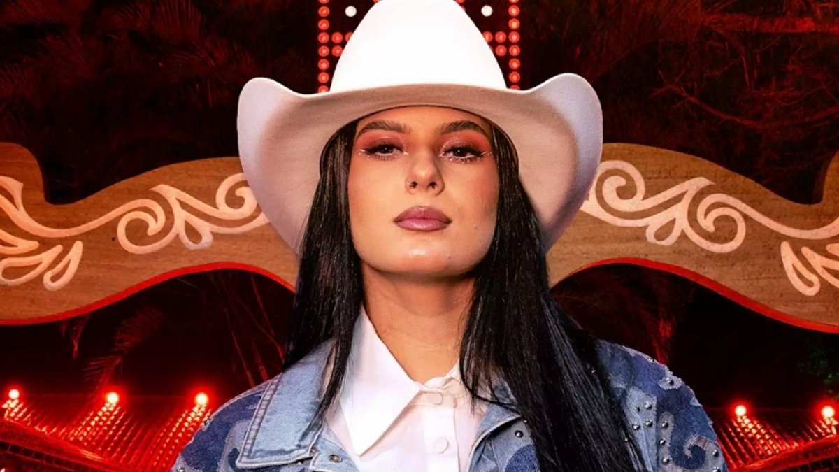 Ana Castela em um show ao vivo, encantando o público com sua música sertaneja