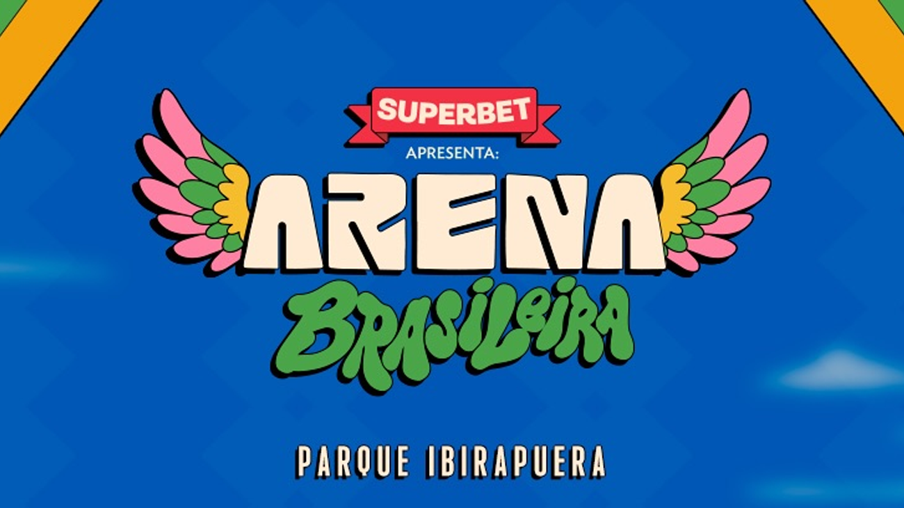 Arena Brasileira no Parque Ibirapuera durante evento com shows e jogos de futebol