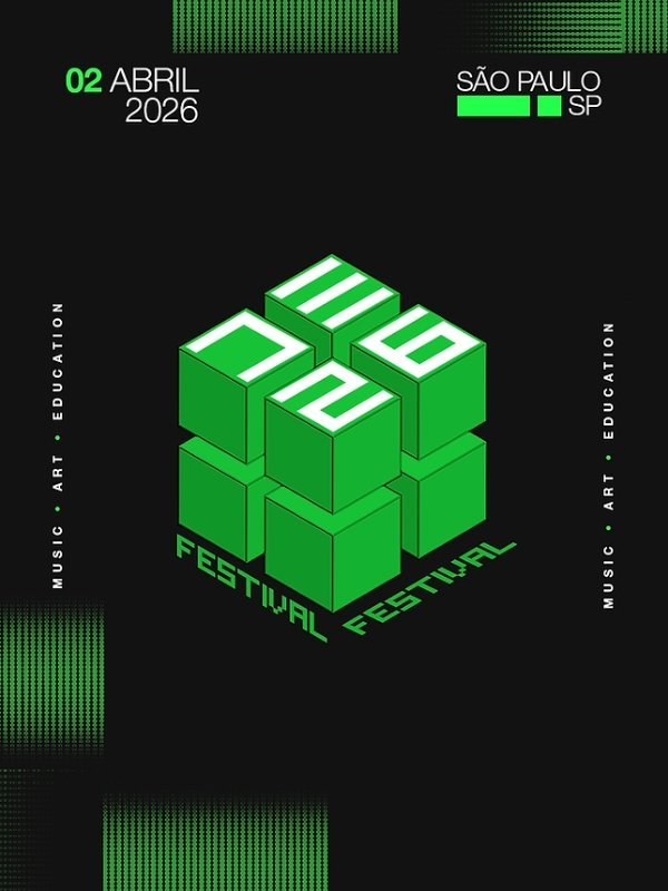 Pessoas dançando em um festival de música eletrônica no Brasil