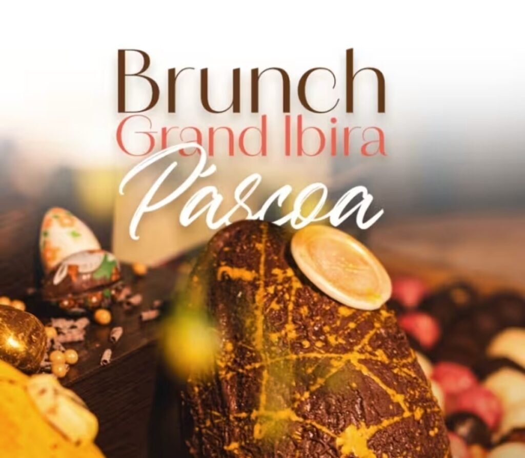 Brunch de Páscoa no Grand Mercure Ibirapuera com pratos diversos e ambiente festivo