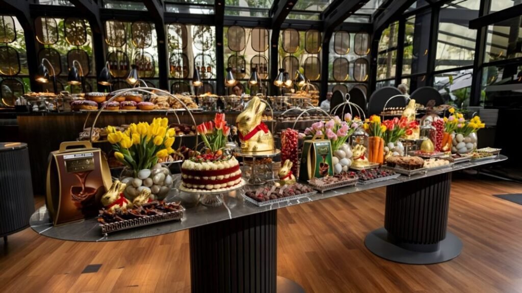 Brunch especial de Páscoa com chocolate Lindt no Tivoli Mofarrej