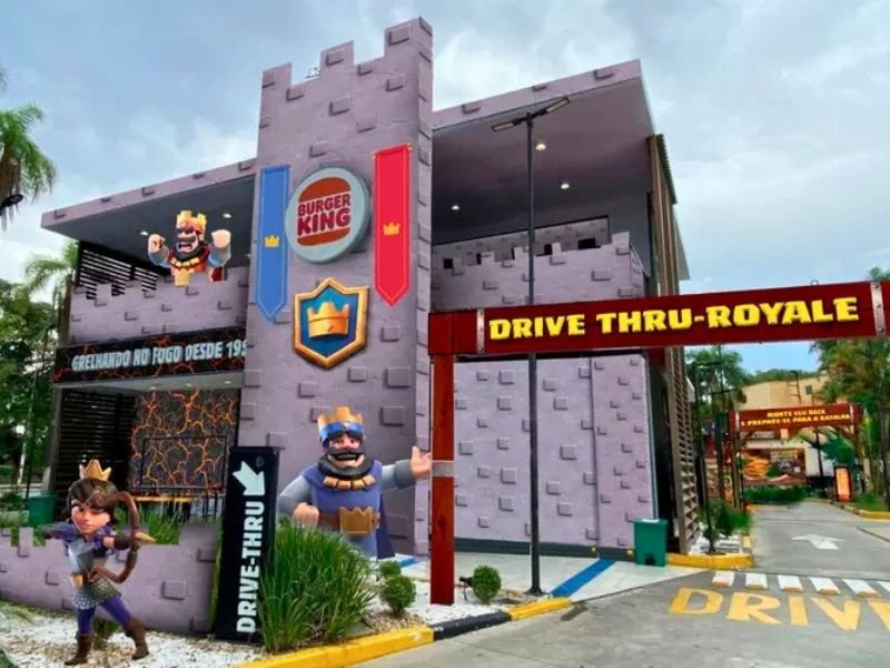 Unidade temática do Burger King inspirada no Clash Royale em São Paulo