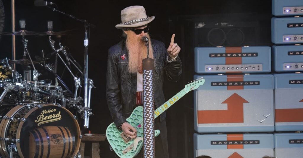 ZZ Top ao vivo em concerto no Brasil