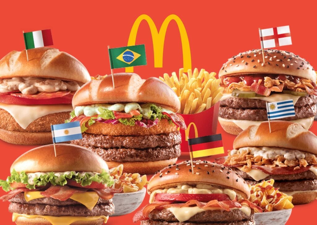 Lanches temáticos do McDonald's inspirados na Copa do Mundo