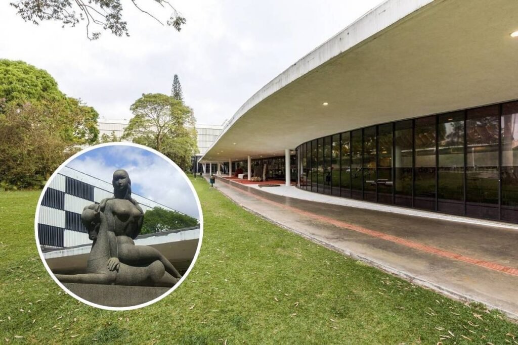 Ibirapuera Park with the Museum of Modern Art designed by Oscar Niemeyer