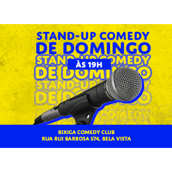 Público se divertindo no Standup de Domingo no Bixiga Comedy Club em São Paulo.