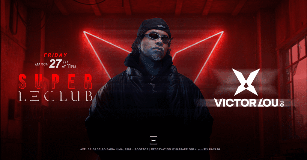 Victor Lou se apresentando no Super Le Club em São Paulo