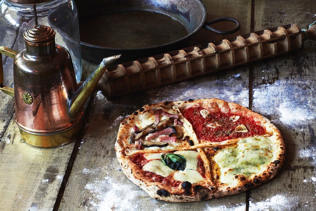 Pizza napolitana autêntica na Grazie Napoli em Santo André