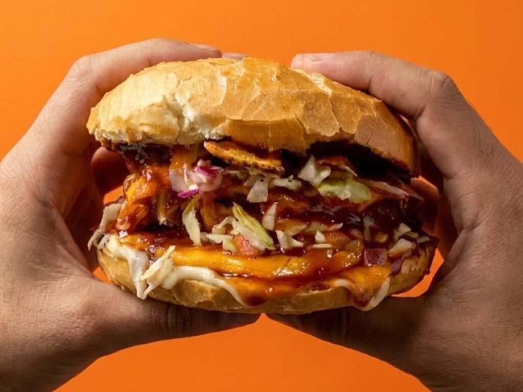 Hamburguer artesanal do Chico Grill na nova unidade em São Paulo