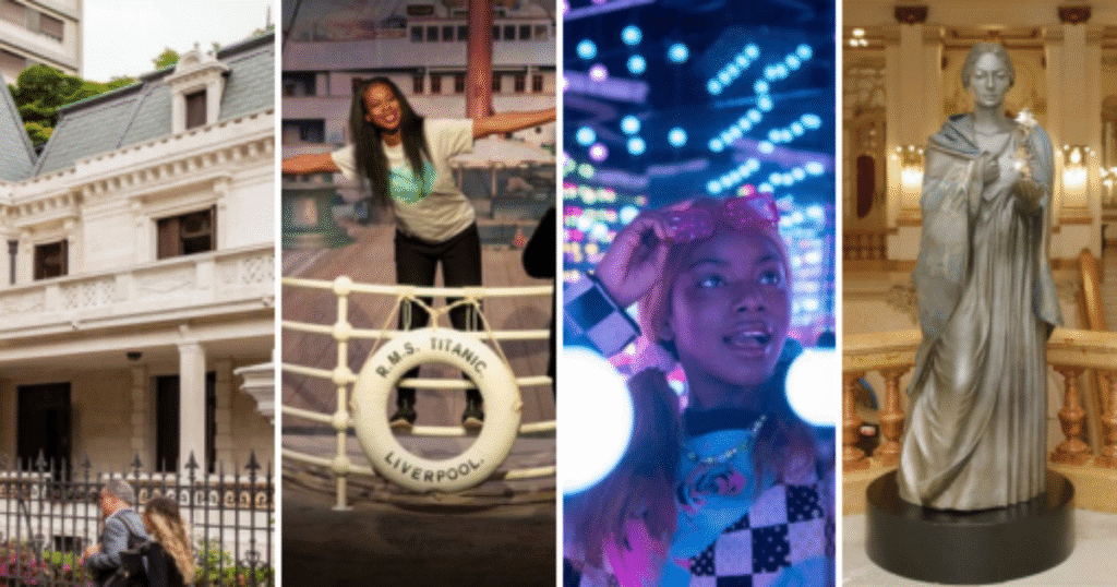 Famílias se divertindo em São Paulo durante o feriado