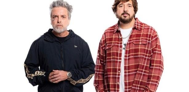 Thiago Castanho e Marcão Britto durante a turnê acústica do Charlie Brown Jr.