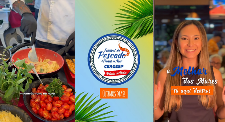 Prato de frutos do mar com moqueca capixaba e tartar de salmão em destaque no Festival do Pescado e Frutos do Mar Ceagesp