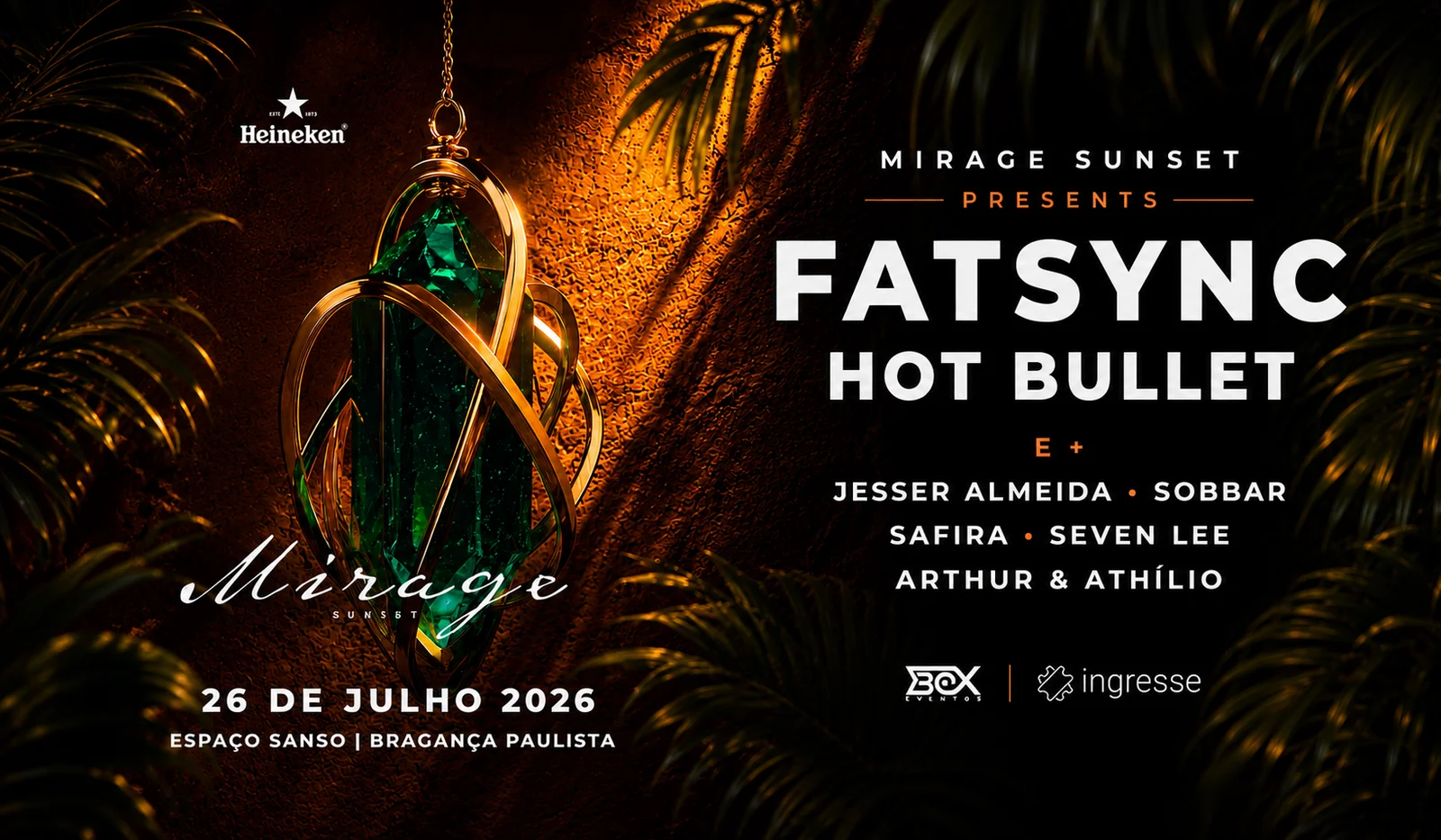 FatSync e Hot Bullet no Mirage Sunset em Bragança Paulista