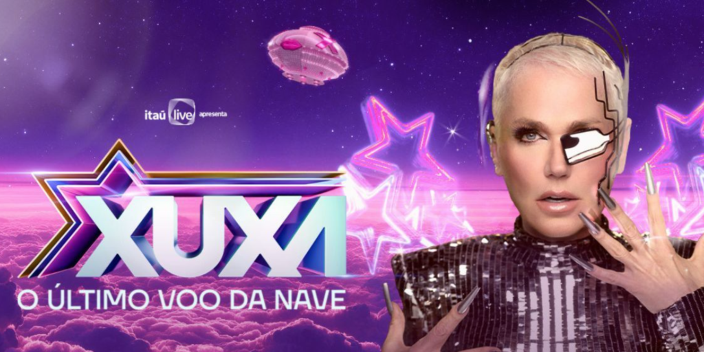 Xuxa Meneghel se apresentando em sua turnê O Último Voo da Nave 2026