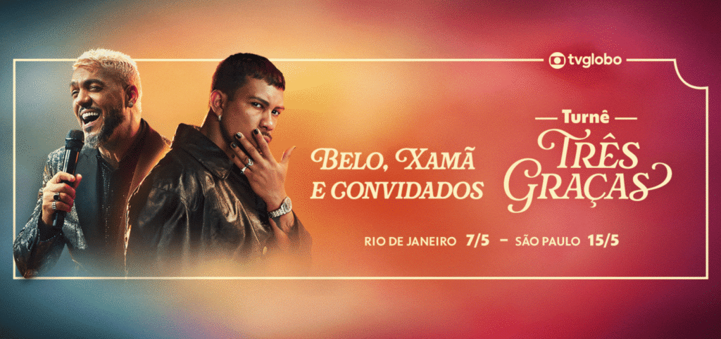 Belo e Xamã se apresentando na Turnê Três Graças no Rio de Janeiro