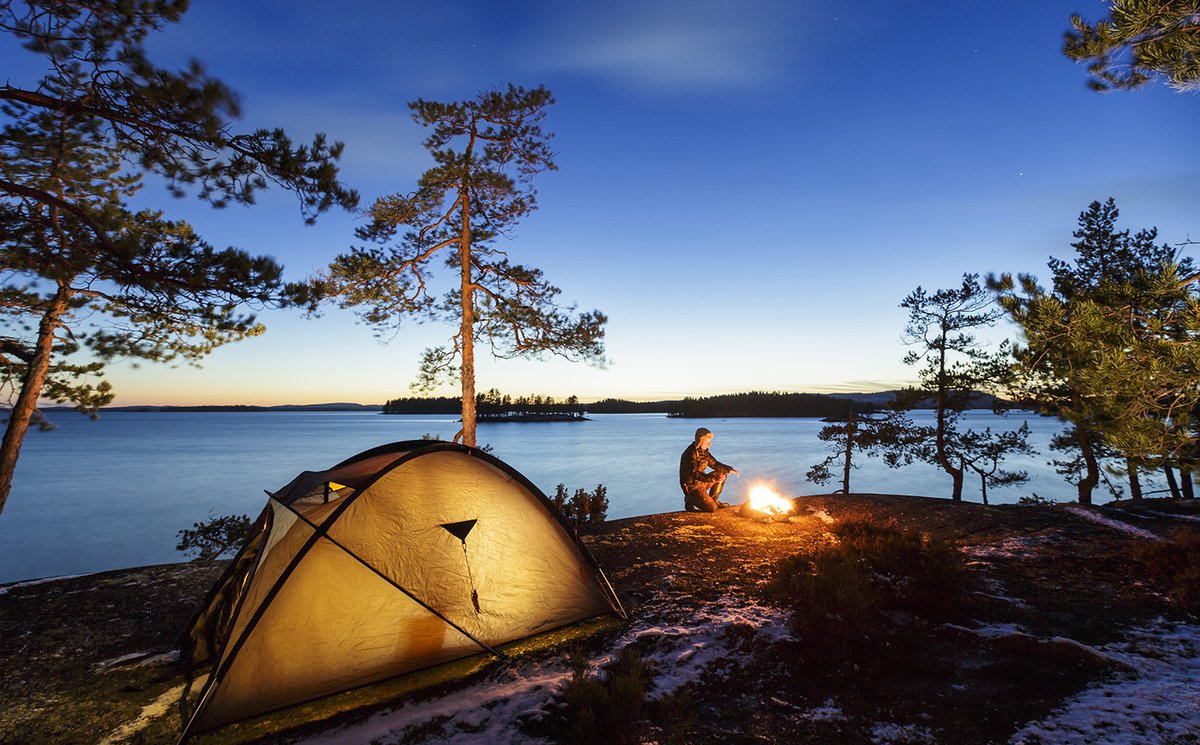 Acampamento em meio à natureza perto de São Paulo