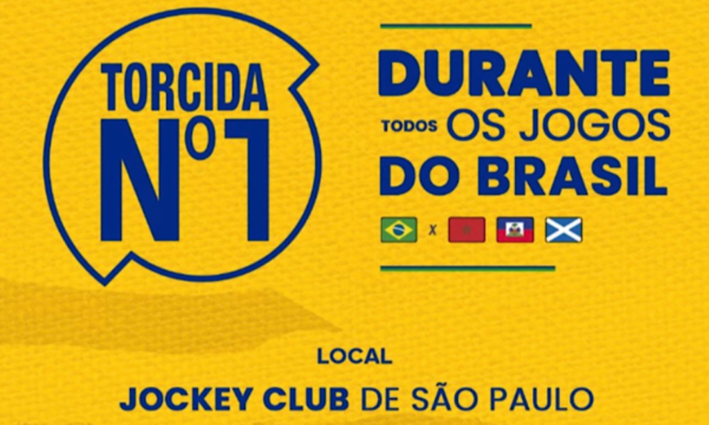 Atrações da Torcida N1 2026 em São Paulo durante a Copa do Mundo, incluindo musicais e jogos de futebol.