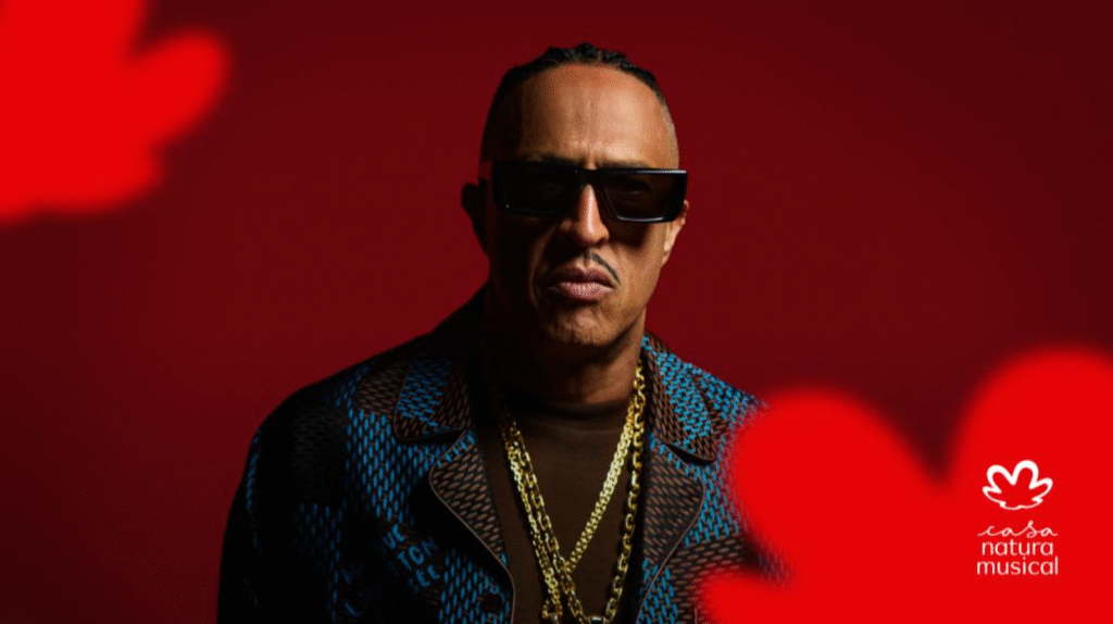 Mano Brown em show ao vivo na Casa Natura Musical, São Paulo