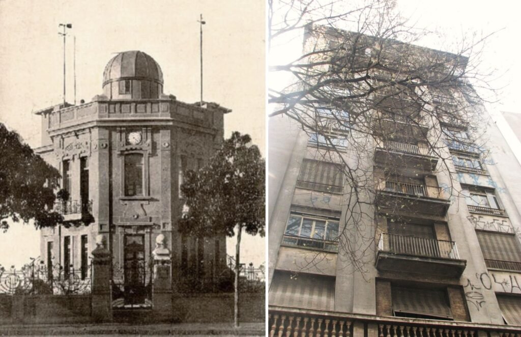 Avenida Paulista com o Edifício Dumont Adams em destaque