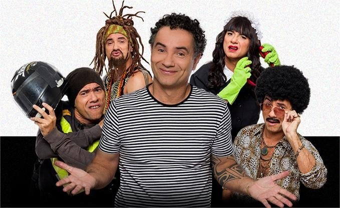 Marco Luque em cena no Teatro da Artes durante o espetáculo 'É Disso que eu Tô Falando'