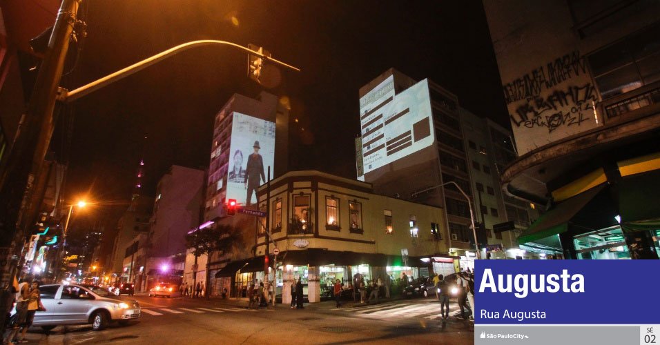 Vista da Rua Augusta em São Paulo, destacando a diversidade cultural e opções de entretenimento