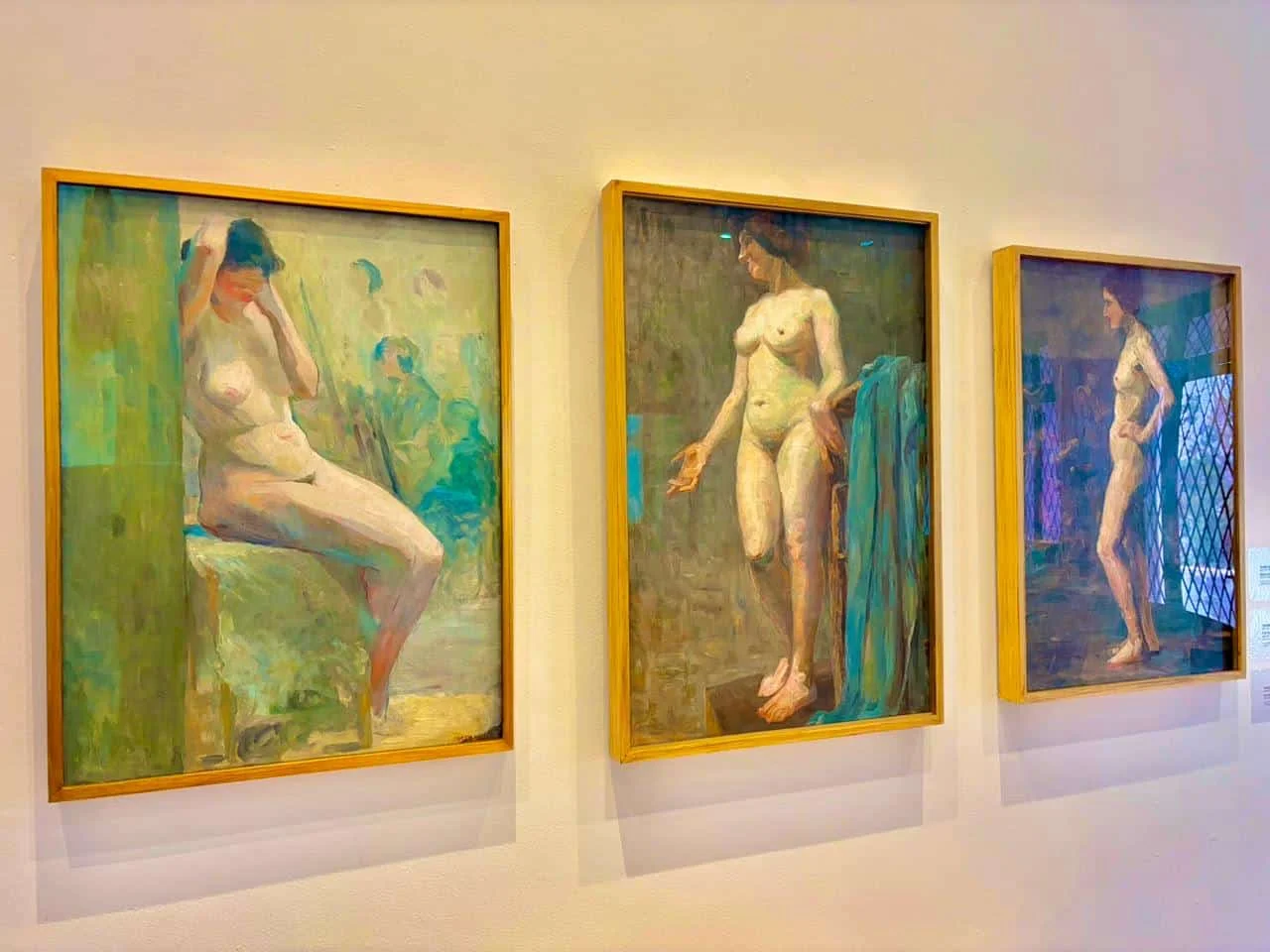 Pintura de Tarsila do Amaral em exposição na mostra 'Tarsila do Amaral e a Volta ao Clássico' no Palácio Boa Vista